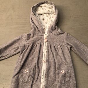 Baby Girl’s fleece footless onesie